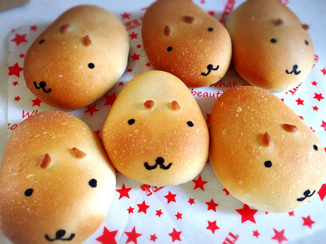 カピバラさんの可愛いパン レシピ 作り方 By Kazuppe クックパッド