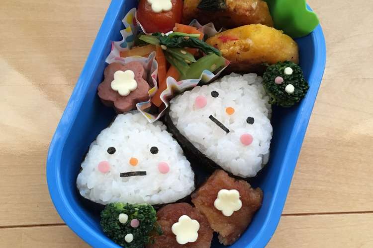 キャラ弁 三角おにぎりさん レシピ 作り方 By Minch クックパッド 簡単おいしいみんなのレシピが356万品