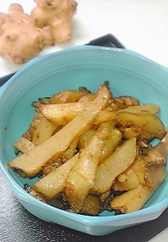 菊芋の味噌バターきんぴらの画像