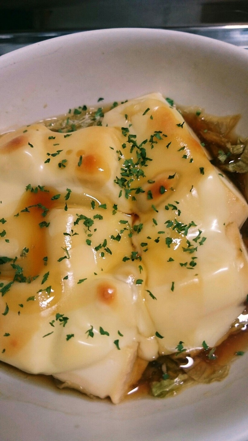 とろっと豆腐の甘辛チーズグラタンの画像