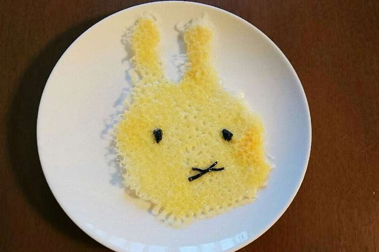 かわいい うさぎのチーズせんべい レシピ 作り方 By えびれぴ クックパッド