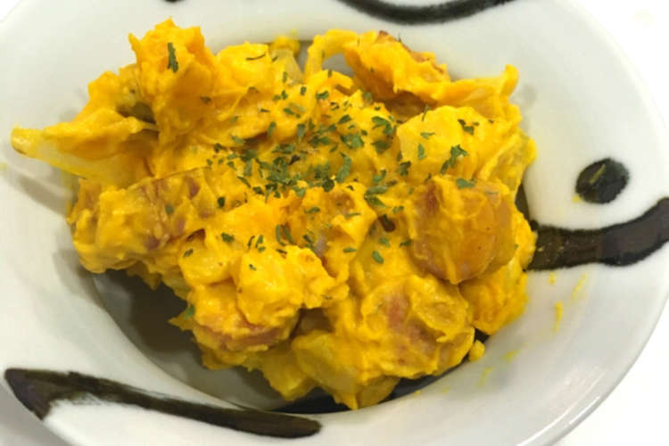 子供も玉ねぎが食べれるかぼちゃサラダ レシピ 作り方 By メルト クックパッド 簡単おいしいみんなのレシピが352万品