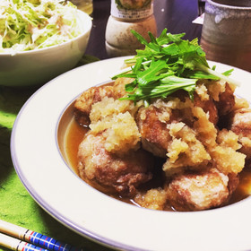 里芋の肉巻き揚げ〜おろしポン酢がけ〜
