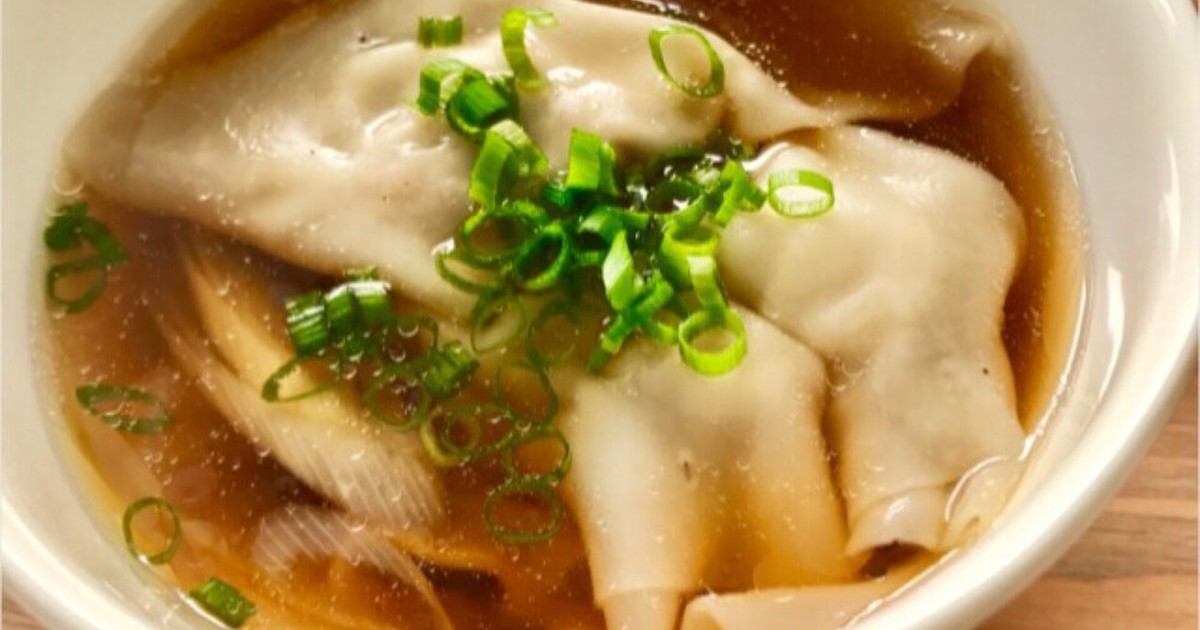 ワンタン麺のスープのレシピ