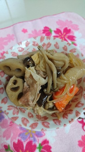 簡単。副菜。れんこん煮。