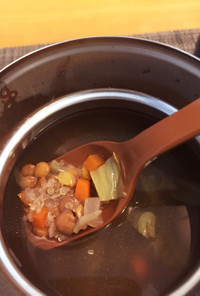 スープジャーランチ用レンズ豆のスープ
