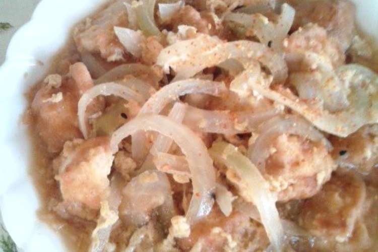 からあげクンで卵とじ レシピ 作り方 By ちー工房 クックパッド 簡単おいしいみんなのレシピが355万品