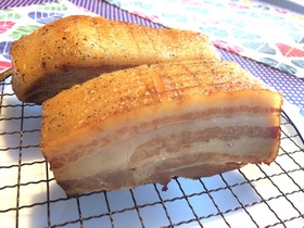 あんしん手作りベーコン(中華鍋使用)