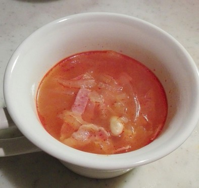 トマトスープ(ミネストローネ風)の写真