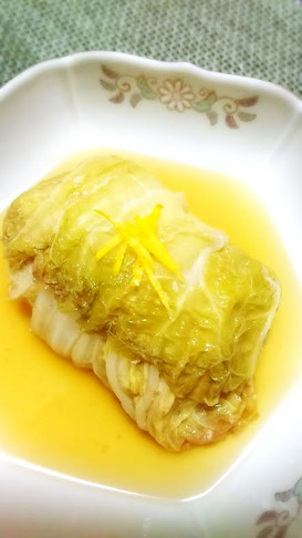 ☆ロール白菜☆和風ダシ♪簡単美味~~^^