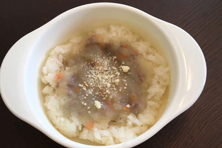 離乳食10ヵ月 牛ミンチと野菜のせご飯 レシピ 作り方 By Autumnlove クックパッド
