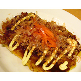 キャベツたっぷりお好み焼き