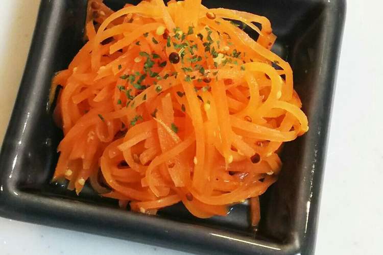 子供も大好き 人参サラダ レンジで簡単 レシピ 作り方 By Maa クックパッド