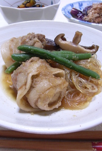高野豆腐と豚バラのシャリアピン風煮