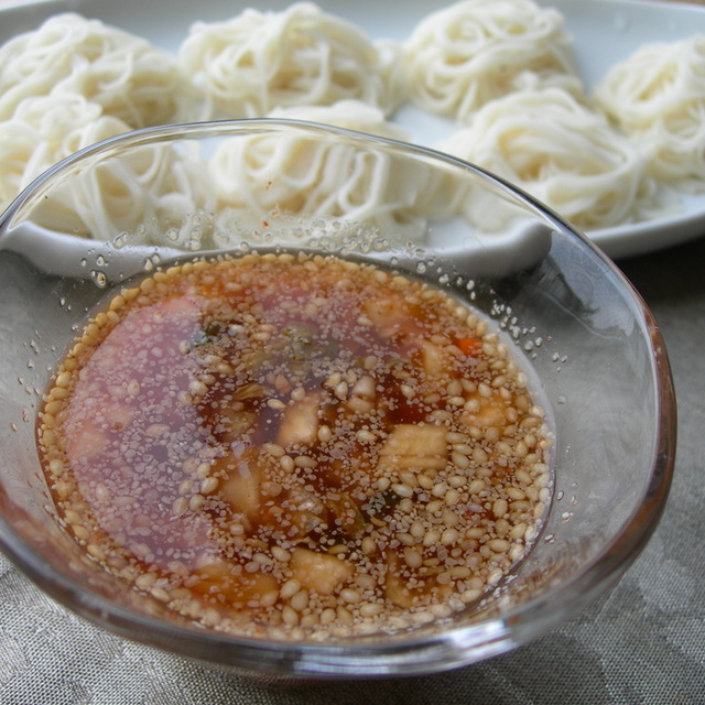 キムチ味のつけだれ そうめん レシピ 作り方 By あや村 クックパッド 簡単おいしいみんなのレシピが366万品
