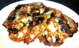 長芋の磯辺焼き(刻みレンコン入り)