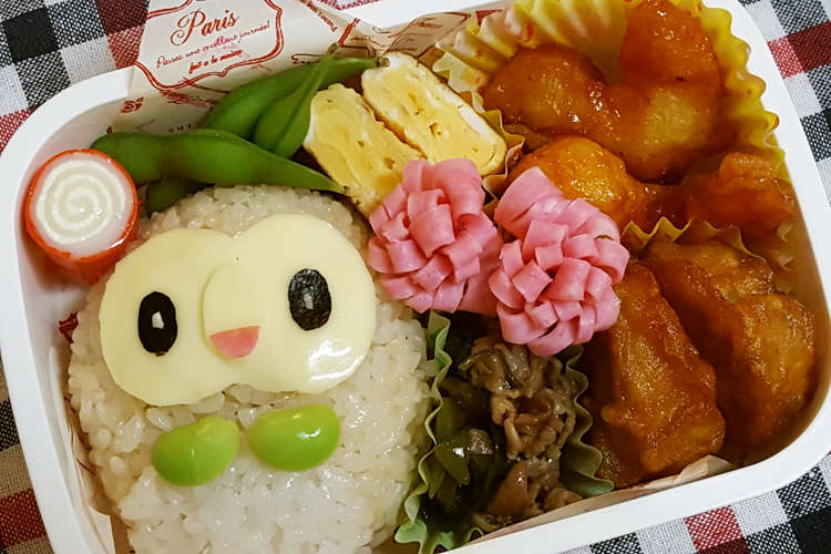 キャラ弁 ポケモンより モクロー レシピ 作り方 By あさのじ クックパッド