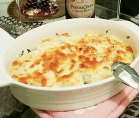 冬のおもてなしに♡牡蠣のグラタン