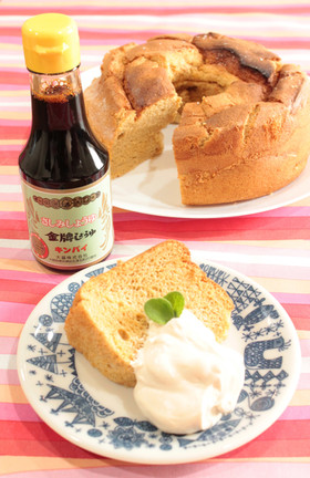 しょうゆと豆腐のふわふわシフォンケーキ