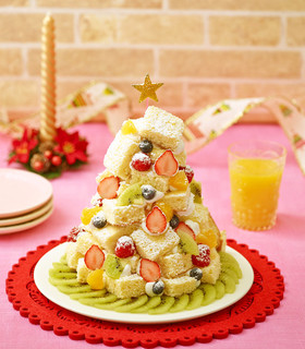 簡単♪華やかクリスマスツリーケーキ