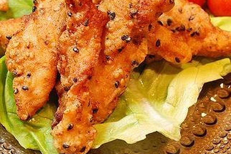 カリカリが美味しい ささみのセサミフライ レシピ 作り方 By パジャマでうさぎ クックパッド 簡単おいしいみんなのレシピが356万品