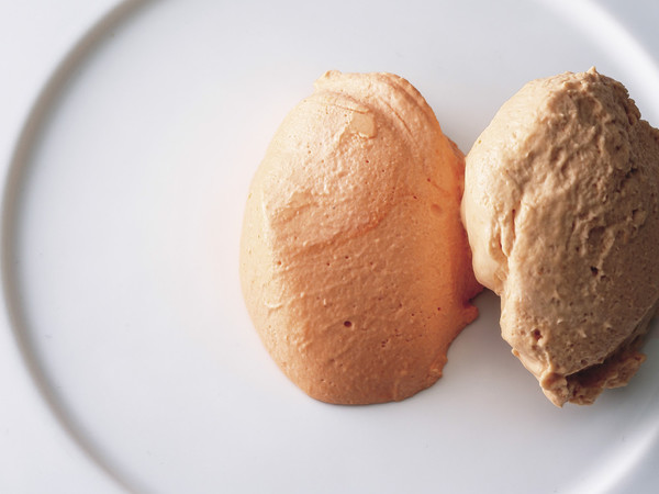 パプリカのムース トマトのムース