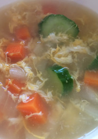 溶き卵野菜スープ