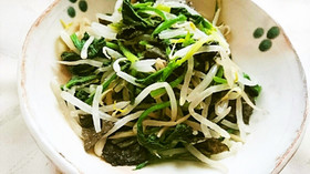 ほうれん草ともやしの海苔和え