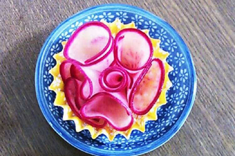 カンタン酢で赤かぶの甘酢漬けのお花 レシピ 作り方 By さくら1128 クックパッド 簡単おいしいみんなのレシピが358万品