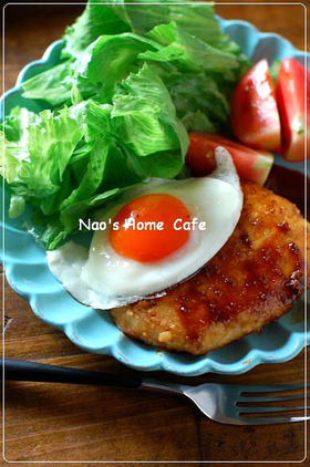 マスタード照り焼き❤豆腐ジャガバーグ
