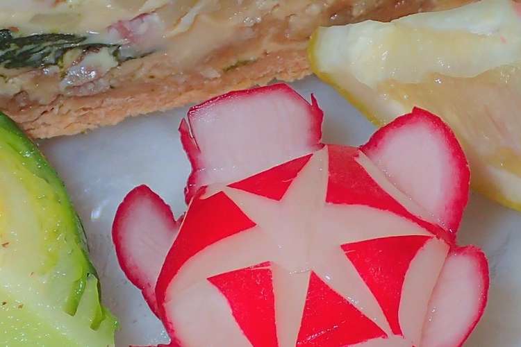 誰でも作れる簡単なラディッシュの飾り切り レシピ 作り方 By 父さんの料理 クックパッド