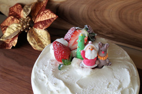 お菓子の家をレアチーズケーキにリメイク
