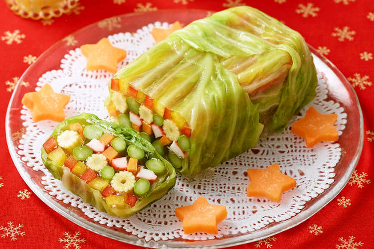 クリスマス 彩り野菜のゼリー寄せ レシピ 作り方 By クレハ クックパッド