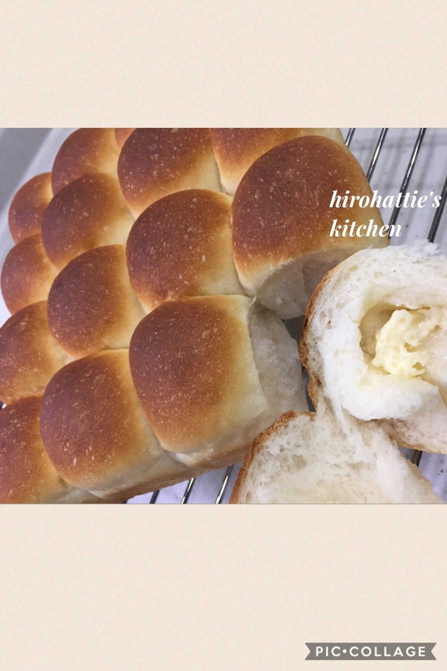 手ごね☆バターなし☆マヨinちぎりパン☆の画像