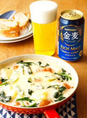 ソーセージとポテトのフライパングラタン
