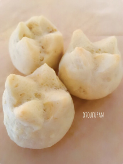 発酵なし☆簡単お豆腐パンの写真