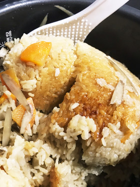 モチモチ鶏ごぼうの炊き込みごはん