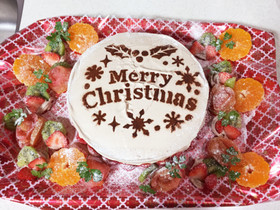 フルーツクリスマスケーキ