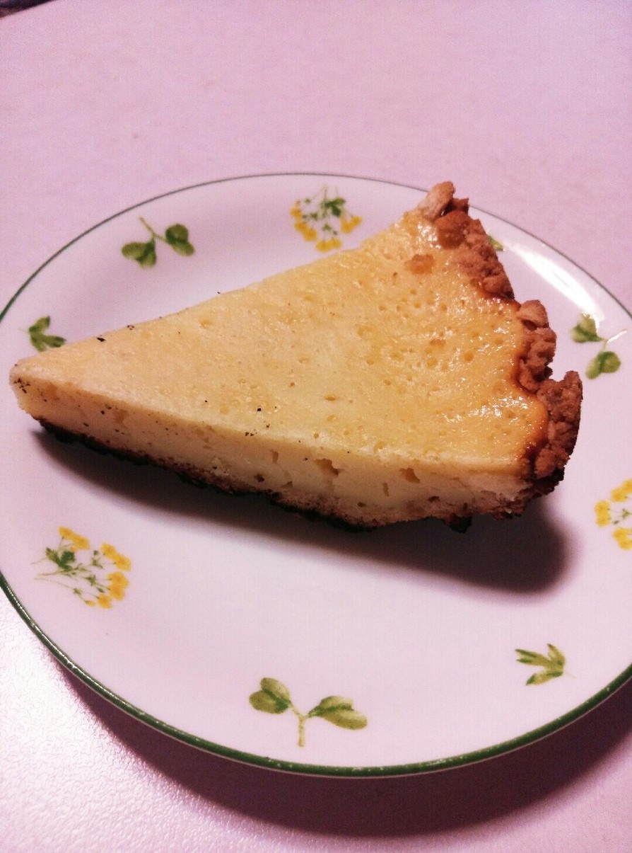 フライパンでチーズケーキの画像
