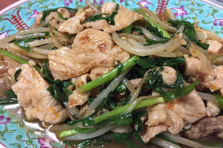 豚 ニラ もやしのスタミナ炒め レシピ 作り方 By Hitomi87 クックパッド 簡単おいしいみんなのレシピが375万品