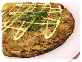 焼きそば簡単アレンジ☆お好み焼き風