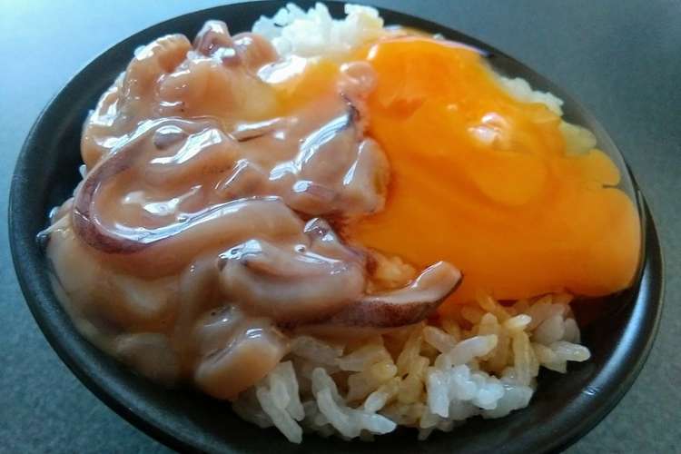 絶品塩辛卵かけご飯 見た目よりおいしいよ レシピ 作り方 By きつねどんべい クックパッド