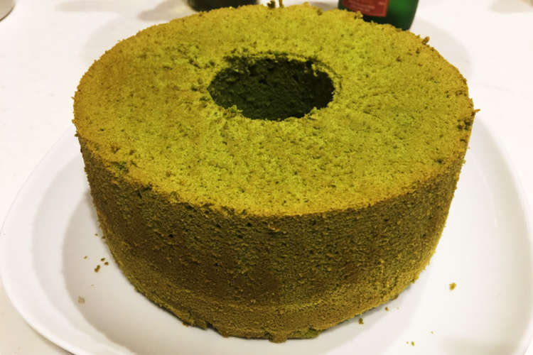 抹茶のシフォンケーキ しっとりふわふわ レシピ 作り方 By でかまる クックパッド 簡単おいしいみんなのレシピが349万品