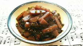 常備菜♡こんにゃくと昆布佃煮のつくだ煮♡