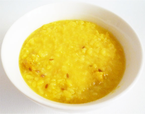 ムングダールスープ　インド風緑豆のスープの画像