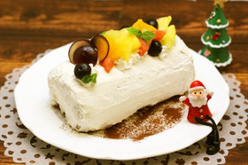 クリスマス★ビネガークリームロールケーキ