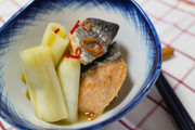 さっぱり味♪ネギとサケの南蛮漬けの写真