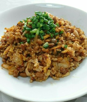簡単 納豆キムチチャーハン♪