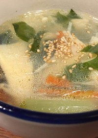 ありもので☆具沢山中華スープ