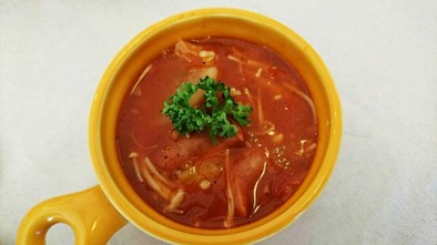 大根トマトスープの写真
